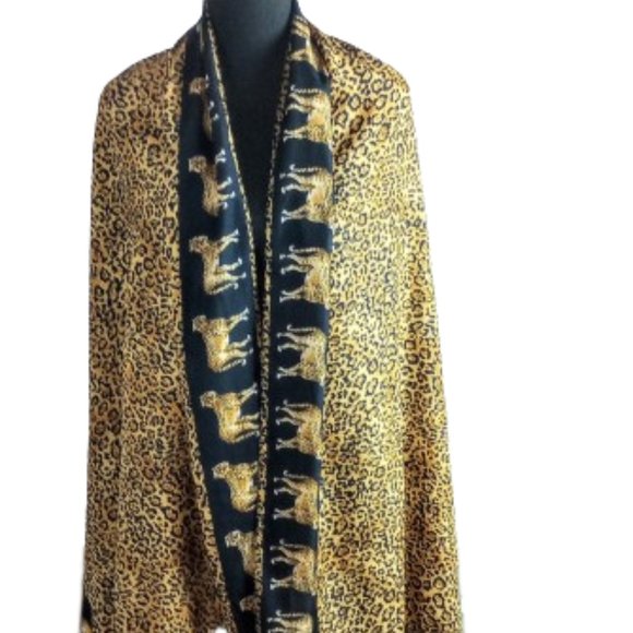 Hand Painted Pareo Scarf / Sarong / Dress / Wrap - Picture 8 of 11